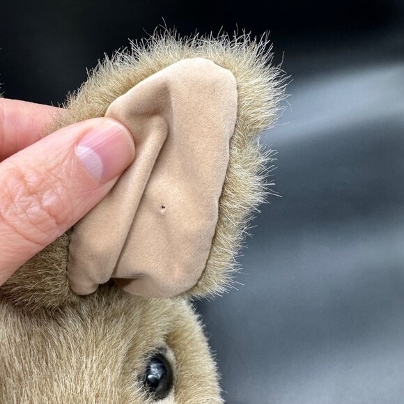 Vintage Folkmanis Realistic Rabbit Hand Puppet Stuffed Animal Plush Bunny - Picture 8 of 11